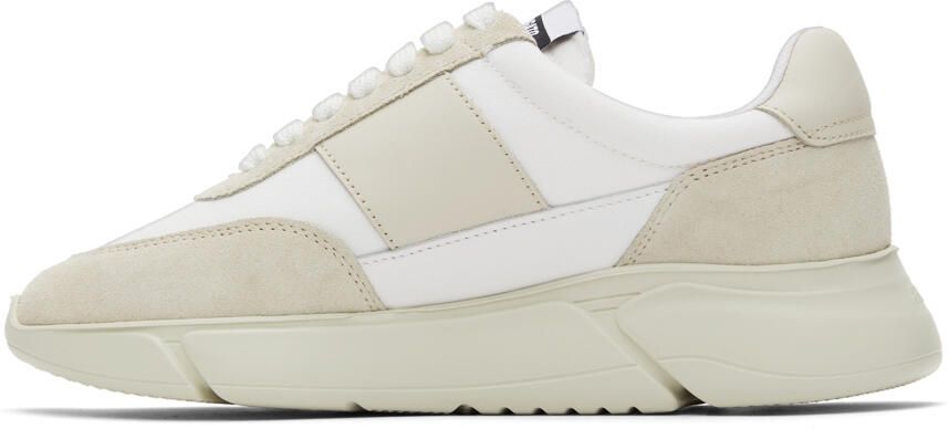 Axel Arigato White & Taupe Genesis Vintage Runner Sneakers - Picture 3