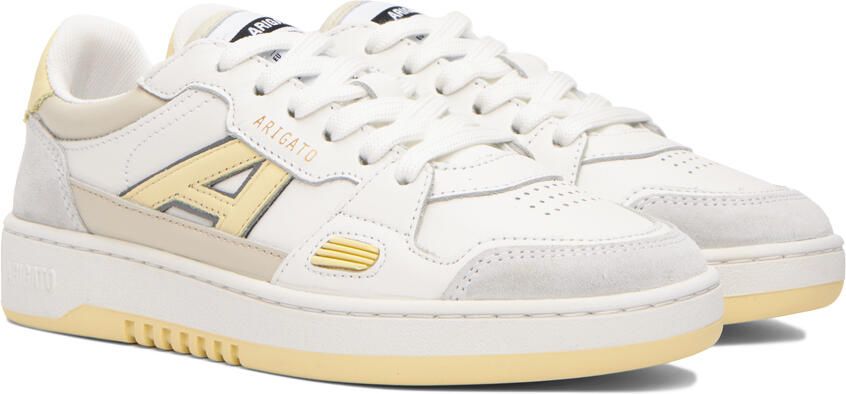 Axel Arigato White & Yellow A-Dice Lo Sneakers - Picture 2