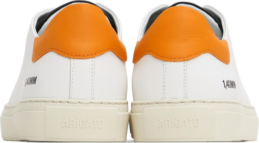 Axel Arigato White & Orange Clean 90 Triple Sneakers