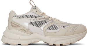 Axel Arigato Gray & Off-White Marathon Sneakers