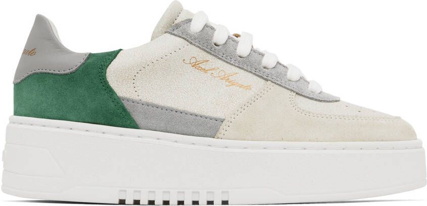 Axel Arigato SSENSE Exclusive Gray & Green Orbit Sneakers