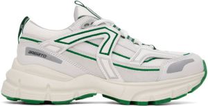 Axel Arigato White & Green Marathon R-Trail Sneakers