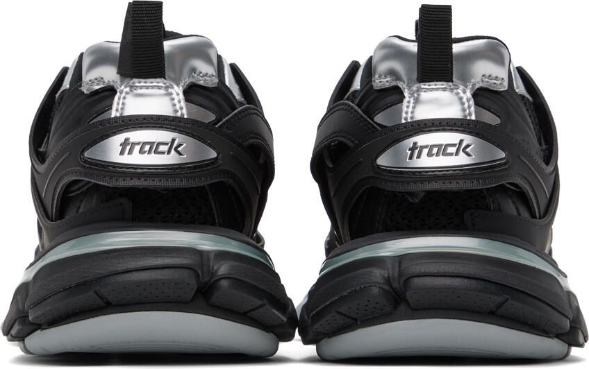 Balenciaga Black & Silver Track Sneakers