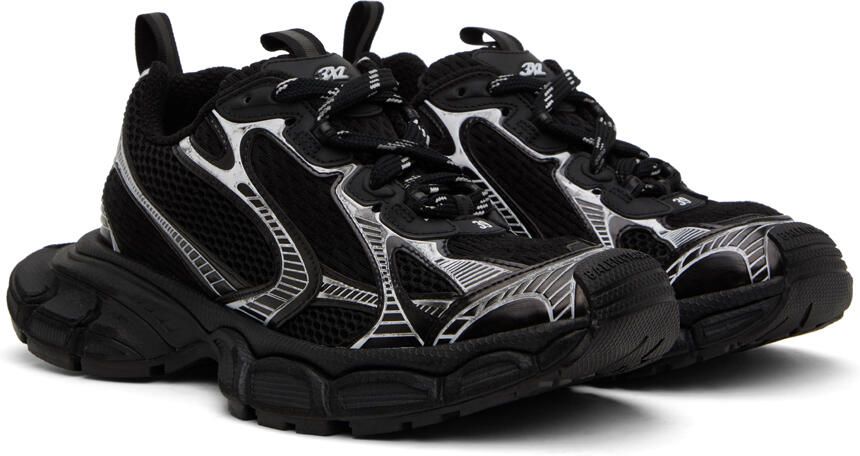 Balenciaga Black & White 3XL Sneakers - Picture 2