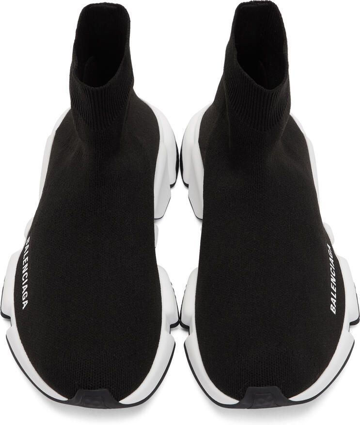 Balenciaga Black & White Speed Sneakers
