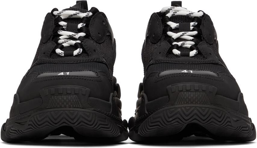 Balenciaga Black & White Triple S Sneaker - Picture 2