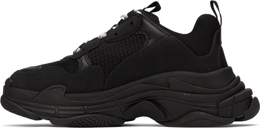 Balenciaga Black & White Triple S Sneaker - Picture 3