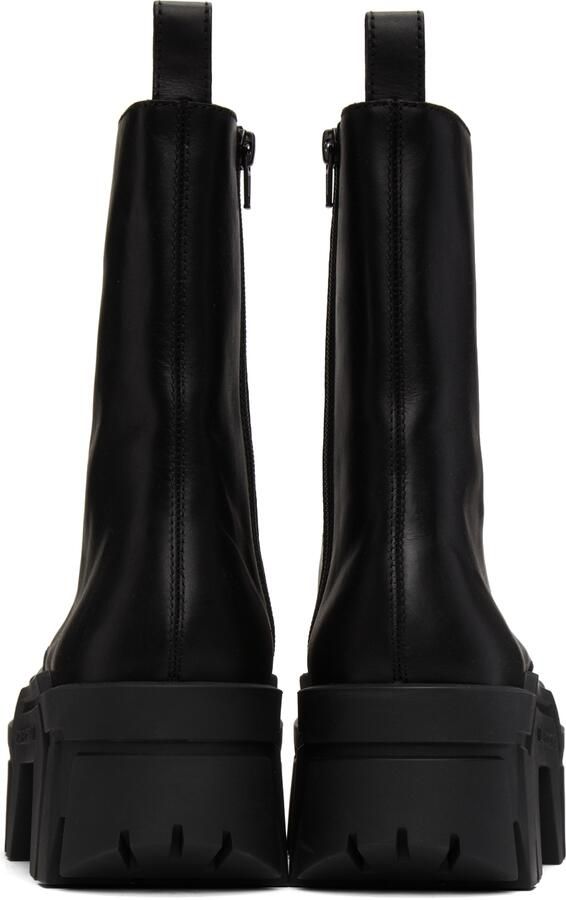 Balenciaga Black Bulldozer Lace-Up Boots - Picture 3