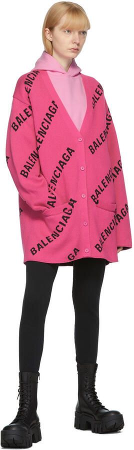 Balenciaga Black Bulldozer Lace-Up Boots - Picture 4