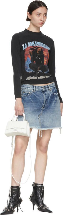 Balenciaga Black Cagole Ankle Boots - Picture 4