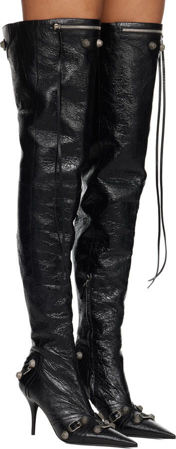 Balenciaga Black Cagole Boots - Picture 2