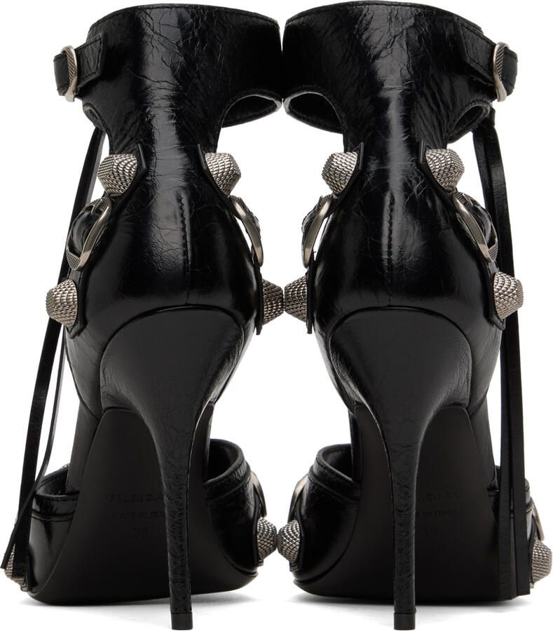 Balenciaga Black Cagole Heeled Sandals - Picture 2