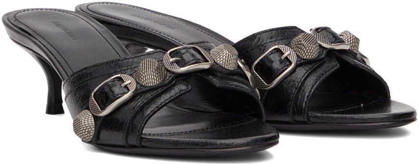 Balenciaga Black Cagole Sandals