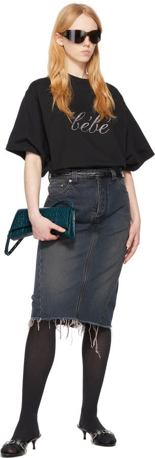 Balenciaga Black Cagole Sandals - Picture 2