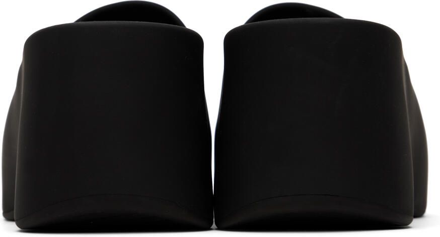 Balenciaga Black Chunky Wedge Sandals