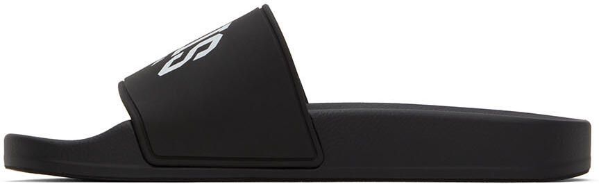 Balenciaga Black Cities 'Paris' Slide Sandals - Picture 4