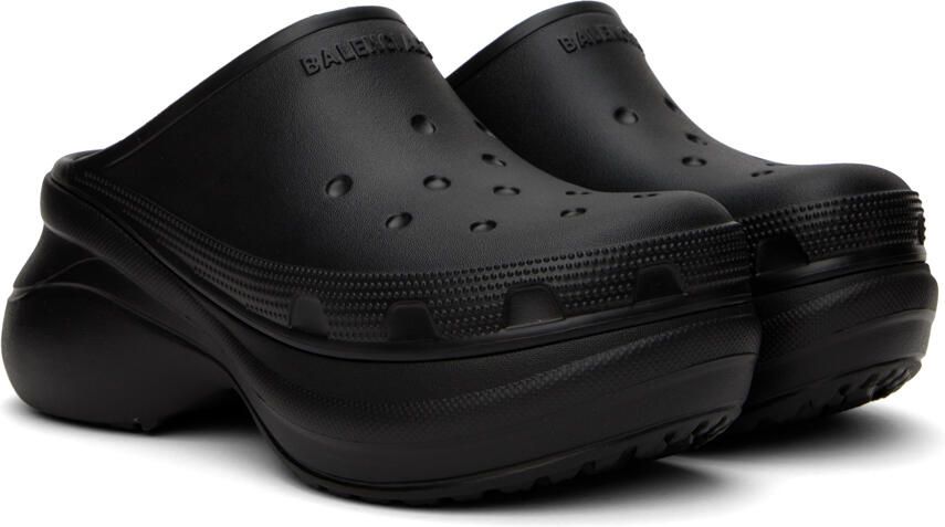 Balenciaga Black Crocs Edition Mules