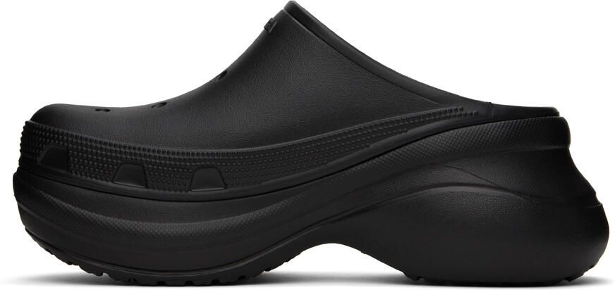 Balenciaga Black Crocs Edition Mules - Picture 3