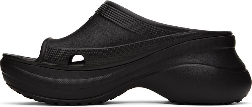 Balenciaga Black Crocs Edition Pool Slides - Picture 4