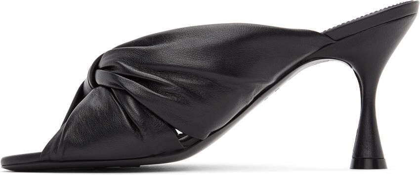 Balenciaga Black Drapy 80mm Mules