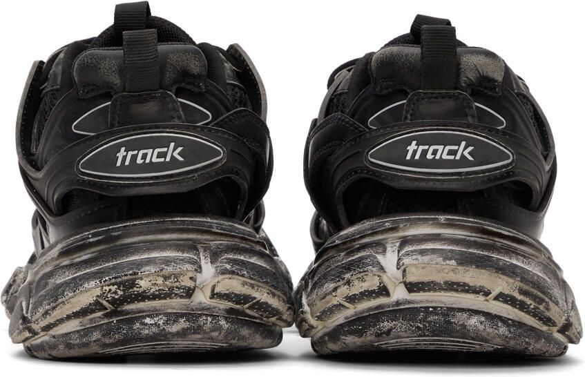 Balenciaga Black Faded Track Sneakers - Picture 2