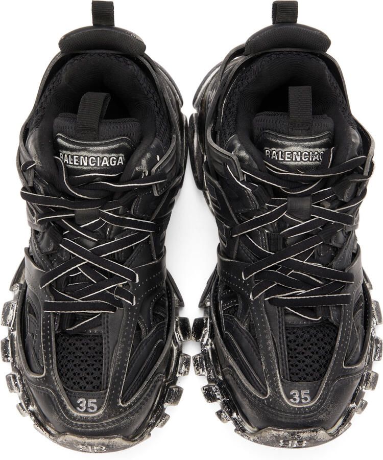 Balenciaga Black Faded Track Sneakers