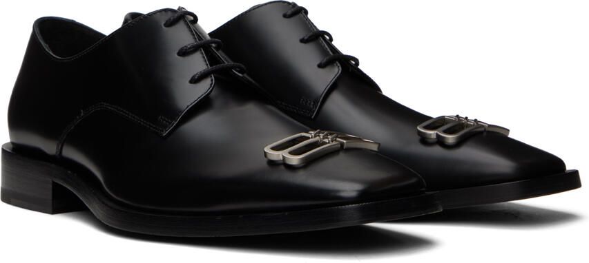Balenciaga Black Leather Derbys - Picture 2
