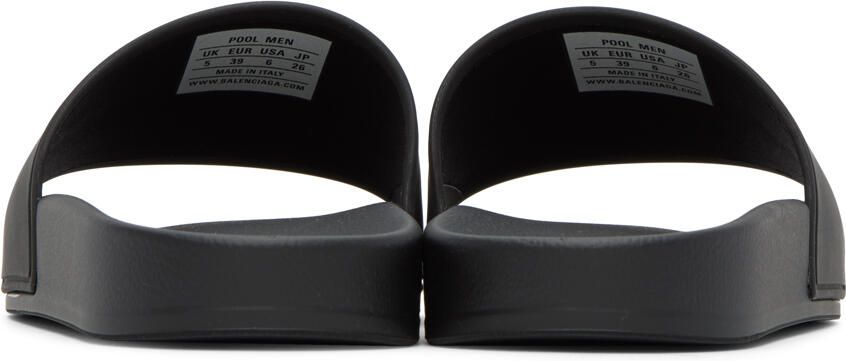 Balenciaga Black Pool Slides