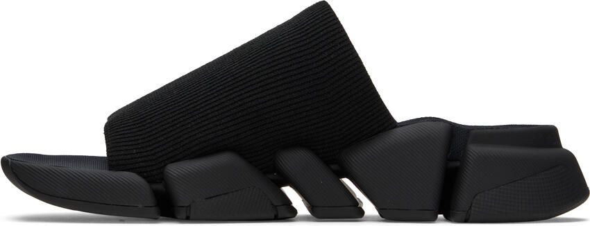 Balenciaga Black Speed 2.0 Slides - Picture 4