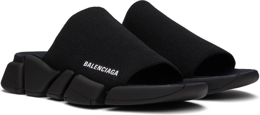 Balenciaga Black Speed 2.0 Slides - Picture 2