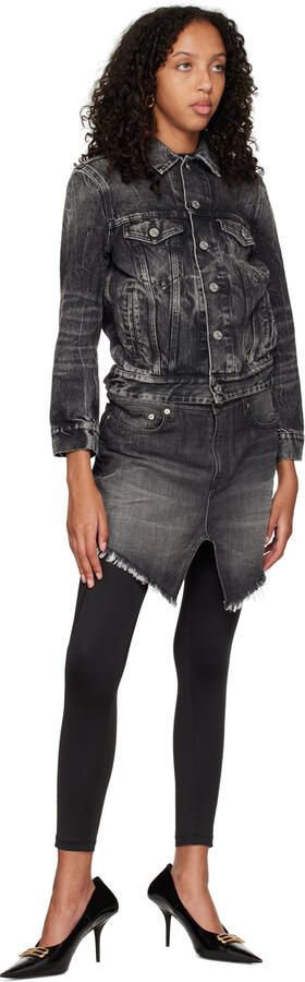 Balenciaga Black Square Knife BB 80 Heels - Picture 5