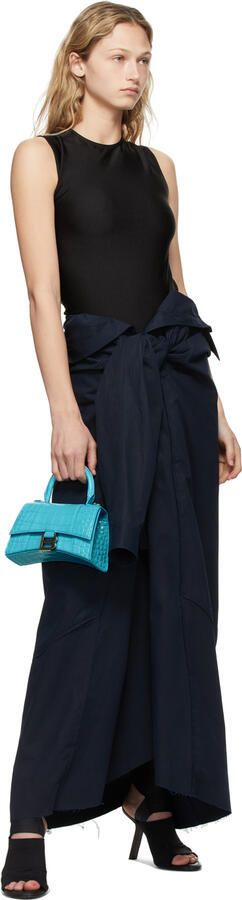 Balenciaga Black Stretch Heeled Sandals - Picture 4