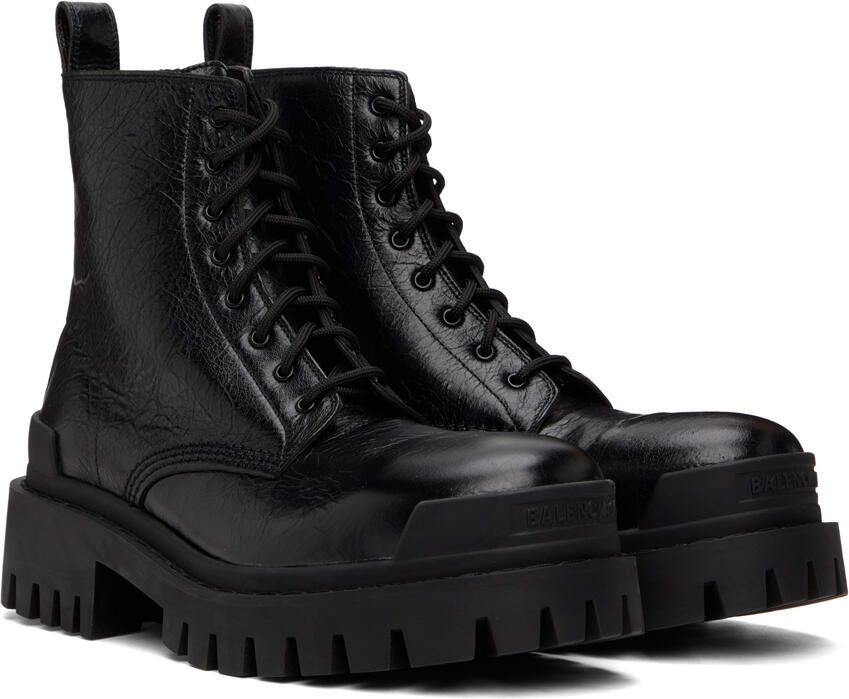 Balenciaga Black Strike Boots - Picture 2