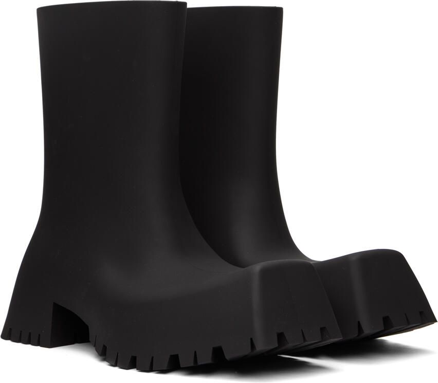 Balenciaga Black Trooper Boots - Picture 2
