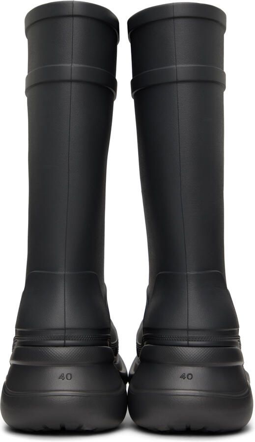 Balenciaga Gray Crocs Edition Boots - Picture 3