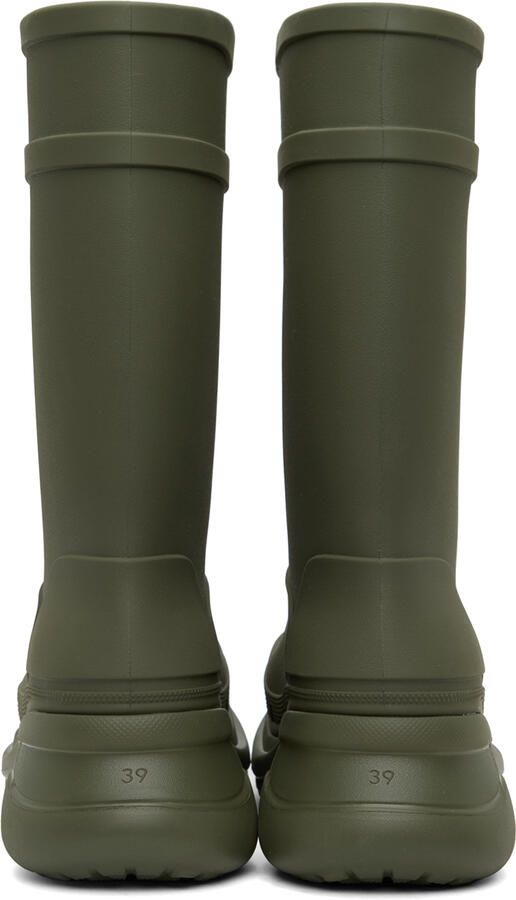 Balenciaga Khaki Crocs Edition Boots - Picture 3