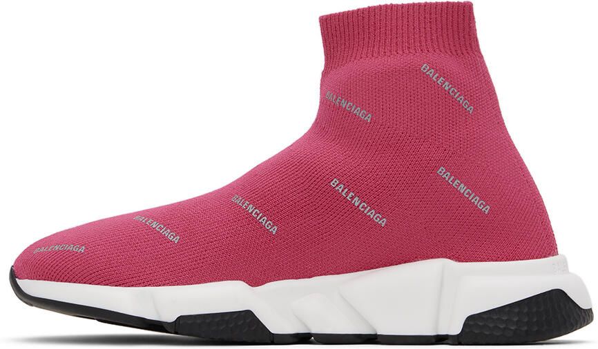 Balenciaga Kids Pink Speed Sneakers - Picture 3