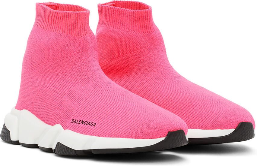 Balenciaga Kids Pink Speed Sneakers - Picture 2