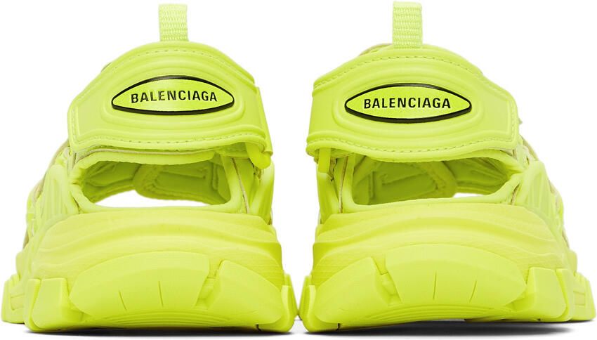 Balenciaga Kids Yellow Track Sandals - Picture 1