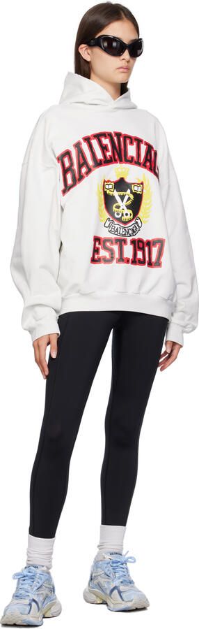 Balenciaga Off-White & Blue Runner Sneakers - Picture 4