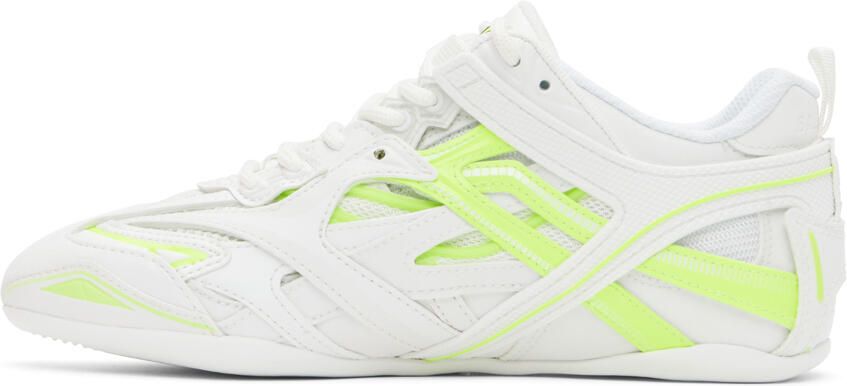 Balenciaga Off-White & Yellow Drive Sneakers - Picture 2