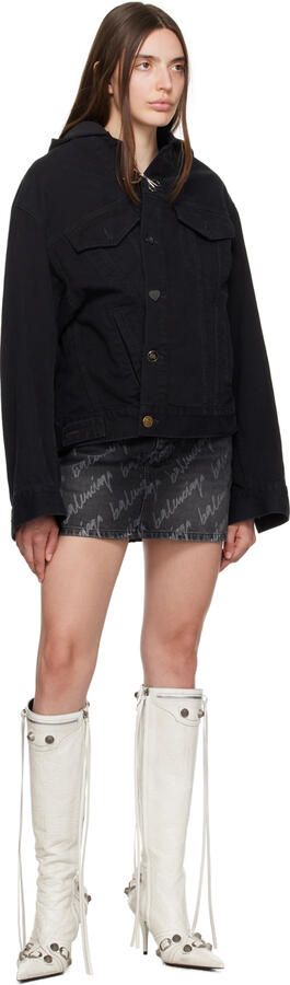 Balenciaga Off-White Cagole 90 Boots - Picture 4