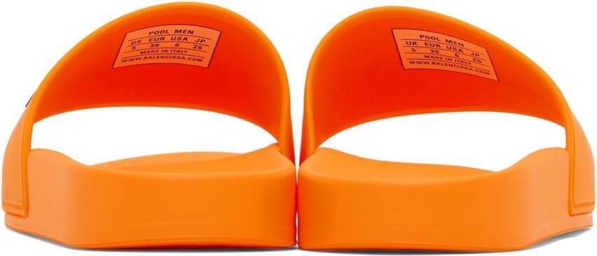 Balenciaga Orange Pool Slides