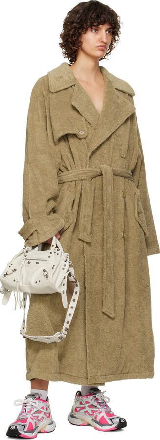 Balenciaga Pink & White Runner Low-Top Sneakers - Picture 4