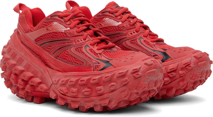 Balenciaga Red Bouncer Sneakers - Picture 2