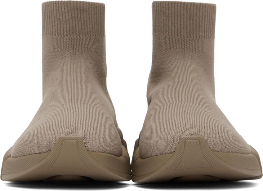 Balenciaga Taupe Speed 2.0 Sneakers - Picture 3