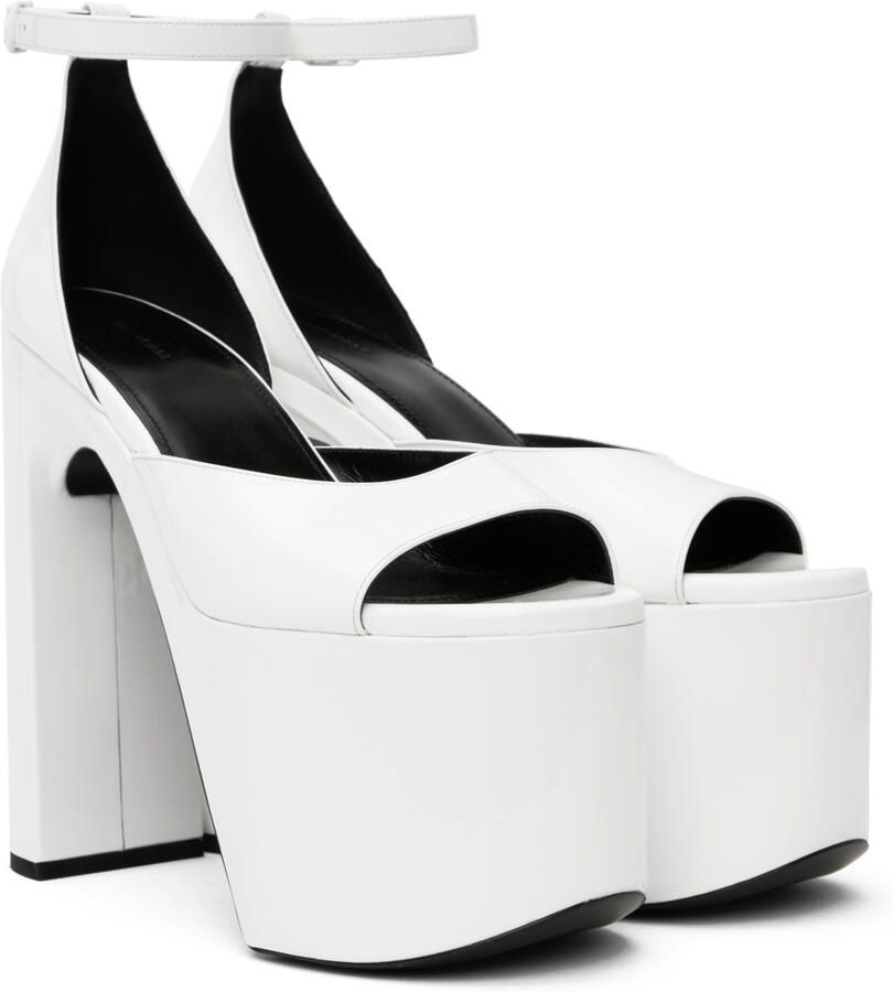 Balenciaga White Camden 160 Heeled Sandals - Picture 2
