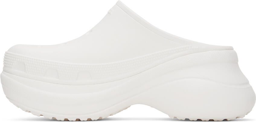 Balenciaga White Crocs Edition Mules - Picture 3