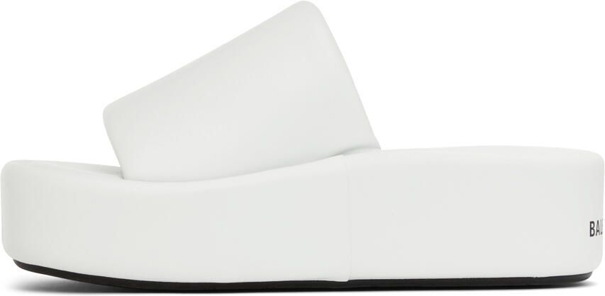 Balenciaga White Rise Sandals - Picture 3
