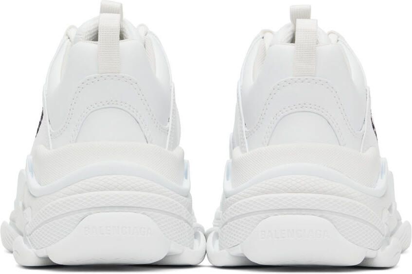 Balenciaga White Triple S Low-Top Sneakers